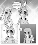 anthro comic dialogue disney english_text female hi_res jane_hopps judy_hopps lagomorph leporid mammal nacchan96 rabbit text zootopia