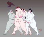 alternate_universe anthro areola big_areola big_breasts black_nipples boss_monster_(undertale) bovid breasts breeding_slave caprine conditional_dnp female female/female forced fur glowing glowing_eyes gradient_background group hypnosis long_ears mammal mature_anthro mature_female mind_control mind_wipe mother_(lore) nipples overweight parent_(lore) selfcest simple_background slightly_chubby square_crossover story thelightsmen thick_thighs toriel toriel_(horrortale) toriel_(underfell) toriel_(underswap) undertale undertale_(series) white_body white_fur wide_hips