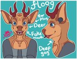 2_horns anthro bdsm biped blue_eyes brown_body brown_fur curved_horn fur horn looking_at_viewer male mask sensory_deprivation solo submissive submissive_anthro submissive_male koofdragon deer mammal 2024