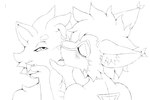 anthro cheek_tuft circle_eyebrows duo ear_tuft eyebrows eyes_closed eyes_open_while_kissing facial_tuft female half-closed_eyes hand_on_chin hand_on_face hand_on_partner's_face head_tuft inner_ear_fluff kissing male male/female narrowed_eyes tuft joelanimation 2d_animation animated frame_by_frame monochrome short_playtime