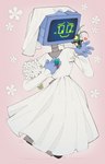 2_antennae 4_fingers antennae_(anatomy) anthro biped black_bow_tie black_button black_clothing black_jacket black_screen black_text black_topwear blue_hands blue_head blush blush_lines bouquet bow_tie bride bride_and_groom button_(fastener) canon_couple closed_smile clothed clothed_female clothed_humanoid clothing coat corrugated_neck corrugation crossed_legs crt digit_ring dress duo emanata emerald_(gem) extreme_size_difference eye_contact eyebrows eyelashes female female_humanoid fingers flower for_a_head front_view gem green_blush green_body green_eyebrows green_eyelashes green_eyes green_gem grey_body groom happy heart_reaction heart_symbol holding_bouquet holding_flower holding_object humanoid_hands husband husband_and_wife in_hand jacket jewelry larger_female larger_humanoid leaning leaning_on_another looking_at_another looking_at_partner machine male male/female male_anthro married_couple metal micro mouth_closed naturally_censored no_pupils on_one_leg pantsless_anthro pantsless_male partially_clothed_anthro partially_clothed_male pink_background pink_heart plant red_eyes ring rivets screen screen_face simple_background size_difference smaller_anthro smaller_male smile smiling_at_another smiling_at_partner standing tailcoat text topwear veil vest wedding_dress wedding_ring wedding_veil wheel wheel_feet white_clothing white_dress white_flower white_topwear white_veil white_vest wife yellow_sclera auveiss nickelodeon spongebob_squarepants karen_plankton sheldon_j._plankton arthropod copepod crustacean humanoid marine maxillopod object_head plankton_(species) robot screen_head 2025 absurd_res artist_name colored digital_drawing_(artwork) digital_media_(artwork) english_description flat_colors full-length_portrait hatching_(art) hi_res portrait shaded signature