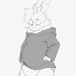 bottomless bottomless_male clean_diaper clothed clothing dancing diaper eyes_closed goat_ears hoodie horn male simple_background slightly_chubby smile solo strutting topwear wearing_diaper white_background cheetoeater conditional_dnp homestuck ms_paint_adventures zaptie_(cheetoeater) alien humanoid troll_(homestuck) 1:1 animated long_playtime meme sound video