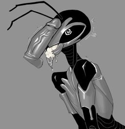 anthro bodily_fluids body_worship cum cum_in_mouth cum_inside disembodied_penis duo female genital_fluids genital_worship genitals grey_background hypnotic_eyes male male/female mandibles penile penis penis_on_face penis_worship simple_background tongue tongue_out vein veiny_penis sun_bug wasp_girl_(sun_bug) arthropod hymenopteran insect wasp hi_res sketch