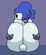 ambiguous_gender anus balls big_butt butt clothing disembodied_hand duo genitals hat headgear headwear jiggling looking_back male male/ambiguous perineum slightly_chubby snowman solo_focus spread_butt spreading uniball white_body eocvevo atlus megami_tensei sega jack_frost_(megami_tensei) demon imp animated cel_shading colored digital_media_(artwork) hi_res no_sound pixel_(artwork) pixel_animation shaded short_playtime webm