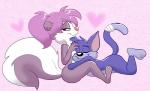 cat couple cuddling duo embrace feline female fifi_la_fume furrball interspecies male mammal skunk smile straight tiny_toon_adventures tiny_toons warner_brothers
Rating: Safe
Score: 6
User: Gemini
Date: November 16, 2013