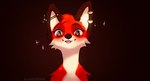 ear_piercing eyeshadow female feral heart_eyes heart_symbol makeup piercing solo kawanima eda_the_thief_(queenkoko) canid canine fox mammal headshot_portrait portrait