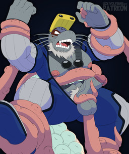 anthro balls bodysuit clothing duo erection eyewear forced genitals goggles humanoid_genitalia humanoid_penis male nipples penis rape sex skinsuit solo_focus tentacle_rape tentacle_sex tentaclejob tentacles tight_clothing wolfbuns my_hero_academia innsmouth_(mha) selkie_(my_hero_academia) aquatic mammal pinniped seal spotted_seal 5:6 absurd_res better_version_at_paywall digital_media_(artwork) hi_res