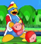 after_sex ahegao ambiguous_gender big_dom_small_sub blush bodily_fluids clothing cum dominant drooling erection genital_fluids genitals group looking_pleasured male male/male open_mouth orgasm penis precum saliva size_difference slightly_chubby sweat tears stormdragonblue kirby_(series) nintendo king_dedede avian bird penguin waddle_dee waddling_head 2008 digital_drawing_(artwork) digital_media_(artwork) hi_res