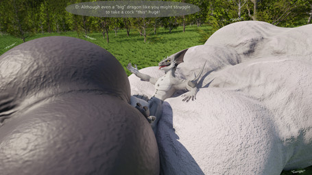 animal_genitalia anthro ball_size_difference balls balls_expansion big_balls big_penis comparing competition dialogue duo expansion feral genital_expansion genitals huge_balls huge_penis hyper hyper_balls hyper_genitalia hyper_penis immobile knot knotted_penis male multi_balls multi_genitalia non-mammal_balls outside penile_spines penis penis_expansion penis_size_difference sheath size_difference text transformation vein veiny_balls veiny_penis a3person bonzaipalmtree mythology drash_(character) dragon mythological_creature mythological_scalie scalie 16:9 3d_(artwork) digital_media_(artwork) english_text hi_res sequence widescreen