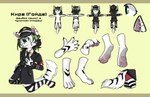 anthro blue_eyes green_hair hair kiragoyda male nazi nazi_uniform paws solo text white_body hybrid hi_res letterbox russian_text