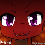 ambiguous_gender anthro cute_fangs eyebrows eyelashes fangs femboy lava red_body red_scales red_skin scales smile solo teeth teeth_showing kylethafemboy elemental_creature kobold lava_creature mineral_fauna scalie 1:1 absurd_res hi_res