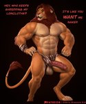 abs anthro balls big_penis biped black_background bottomwear bulge claws clothing digitigrade erection finger_claws fur genitals hair humanoid_genitalia humanoid_penis loincloth male mane muscular muscular_anthro muscular_male nipples open_mouth orange_body orange_fur paws pecs penis red_hair red_mane simple_background solo standing step_pose tail tail_tuft tan_body tan_fur text torn_loincloth tuft whiskers yellow_eyes cherry_blossom_kid disney the_lion_king simba_(the_lion_king) felid lion mammal pantherine 2023 digital_media_(artwork) english_text hi_res