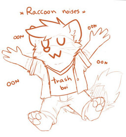 4_fingers 4_toes anthro barefoot bottomwear clothed clothing eyes_closed feet fingers front_view hair male mouth_closed pawpads paws plantigrade short_hair shorts simple_background simple_eyes soles solo text toes topwear unsigned uwu whiskers pache_riggs riggs_(pache_riggs) mammal procyonid raccoon english_text full-length_portrait monochrome portrait sketch