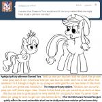 1:1 apple applejack_(mlp) bitterplaguerat crown cutie_mark dialogue diamond_tiara_(mlp) earth_pony english_text equid equine female feral food friendship_is_magic fruit group hasbro headgear horse mammal monochrome my_little_pony plant pony text tiara