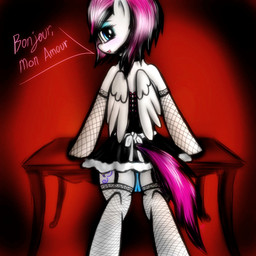 2014 blue_eyes blush butt clothed clothing cutie_mark dialogue equine eyeshadow fan_character female feral fishnet french fur garter_straps gloves hair legwear looking_at_viewer looking_back makeup mammal multicolored_hair my_little_pony open_mouth panties pegasus rear_view smile solo stockings table text underwear varla_streak varlastreak wings
Rating: Questionable
Score: 2
User: VarlaStreak
Date: September 16, 2014 2014 blue_eyes blush butt clothed clothing cutie_mark dialogue equine eyeshadow fan_character female feral fishnet french fur garter_straps gloves hair legwear looking_at_viewer looking_back makeup mammal multicolored_hair my_little_pony open_mouth panties pegasus rear_view smile solo stockings table text underwear varla_streak varlastreak wings
Rating: Questionable
Score: 2
User: VarlaStreak
Date: September 16, 2014