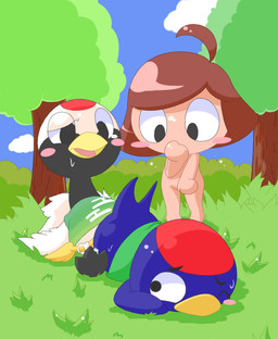 after_sex animal_crossing anthro avian beak being_watched bird blue_feathers blush bottomless brown_hair clothed clothing cloud cum feathered_wings female gladys grass group hair half-dressed human jay_(animal_crossing) lying mammal nettsuu nintendo nude one_eye_closed outside red-crowned_crane shirt sky sweat tail_feathers tongue toony tree video_games villager_(animal_crossing) white_feathers wings
Rating: Explicit
Score: 5
User: Genjar
Date: December 11, 2013 after_sex animal_crossing anthro avian beak being_watched bird blue_feathers blush bottomless brown_hair clothed clothing cloud cum feathered_wings female gladys grass group hair half-dressed human jay_(animal_crossing) lying mammal nettsuu nintendo nude one_eye_closed outside red-crowned_crane shirt sky sweat tail_feathers tongue toony tree video_games villager_(animal_crossing) white_feathers wings
Rating: Explicit
Score: 5
User: Genjar
Date: December 11, 2013