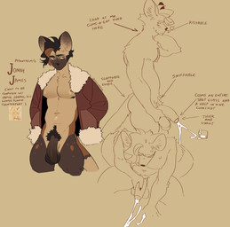 amber_eyes anthro athletic athletic_male ball_tuft balls black_hair black_pubes blush blush_lines bodily_fluids bottomless brown_balls brown_face brown_legs brown_penis butt clothed clothing coat coat_only cum cum_in_a_cup cum_in_container cumshot darkened_balls darkened_genitalia ejaculation embarrassed erection excessive_cum excessive_genital_fluids eyes_closed flaccid foreskin genital_fluids genitals hair hand_on_balls hand_on_penis hand_on_shoulder humanoid_genitalia humanoid_penis looking_at_viewer male masturbation mostly_nude mostly_nude_male navel nipples nude nude_male orgasm pecs penis pubes red_clothing red_coat red_topwear saggy_balls simple_background solo standing sweat sweatdrop tail tail_motion tailwag tan_body tan_inner_ear text topwear topwear_only tuft unretracted_foreskin nerunaur jonah_james_(noirzvault) felid mammal 2026 colored english_text flat_colors hi_res signature