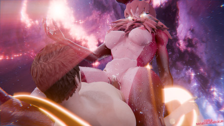 anthro big_breasts bodily_fluids breasts clothed clothing cum detailed_background dominant dominant_female duo erection female female_penetrated fur genital_fluids genitals group hair huge_breasts male male/female male_penetrating male_penetrating_female nipples nude penetration penile penile_penetration penis sex size_difference submissive submissive_male tall_female tentacles vaginal vaginal_penetration vulva white_body gunmouth warfaremachine_(modeler) mara_(gunmouth) maradorukolorukalai dorukolorukalai human mammal 16:9 3d_(artwork) 4k absurd_res blender_(artwork) digital_media_(artwork) hi_res widescreen