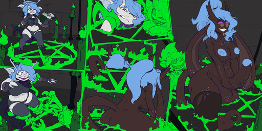 balls big_penis blue_hair blue_nipples breasts butt candle clothed clothing corruption duo ear_expansion erection expansion eyewear female ftg_transformation fti_transformation gender_transformation genital_growth genitals glasses green_body growth gynomorph hair huge_penis intersex legwear long_ears magic magic_circle nipples nude occult_symbol open_mouth panties penis penis_growth pentagram ponytail purple_eyes ritual round_glasses smile spade_tail species_transformation stockings surprised symbol tail tentacle_tail tentacles transformation underwear unusual_anatomy unusual_tail imric1251 demon humanoid imp 2:1 digital_media_(artwork) hi_res