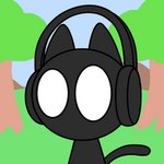 electronics headphones male solo tail tail_motion tailwag kiddy_cat monstercat_media monstercat domestic_cat felid feline felis mammal 1:1 animated low_res short_playtime thumbnail