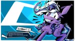 female feral hair horn looking_at_viewer smile solo tail text ybkathan hasbro my_little_pony mythology persona_(series) fan_character equid equine horse mammal mythological_creature mythological_equine pony unicorn absurd_res digital_media_(artwork) english_text hi_res