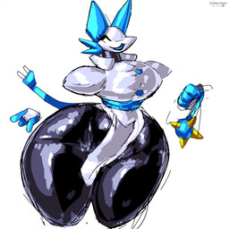 anthro big_butt biped butt clothed clothing eyes_closed female huge_butt huge_hips huge_thighs hyper hyper_butt hyper_hips hyper_thighs machine simple_background smile solo thick_thighs wide_hips rohan_furries deltarune undertale_(series) tasque_manager darkner robot 1:1 2023 digital_media_(artwork) hi_res