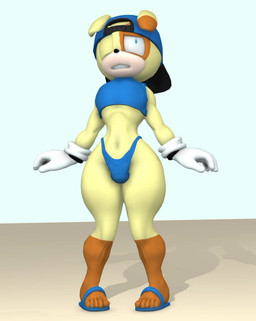 anthro clothing femboy footwear gloves handwear hat headgear headwear male shoes slippers solo young doomlazy27 archie_comics sega sonic_the_hedgehog_(archie) sonic_the_hedgehog_(comics) sonic_the_hedgehog_(series) ben_muttski canid canine canis domestic_dog mammal 3d_(artwork) digital_media_(artwork)