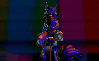 anthro balls big_balls black_body black_fur black_penis bodily_fluids crown fur genital_fluids genitals headgear knot knotted_penis leaking_precum male masturbation penis precum smile smiling_at_viewer solo static_electricity l0b0_guara novabeast 16:10 3d_(artwork) absurd_res digital_media_(artwork) hi_res widescreen