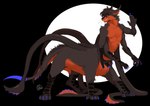 4_arms 4_pecs anthro back_tentacles circle countershading looking_back male multi_arm multi_limb multi_pecs multifur pecs simple_background solo standing tentacles oukaarts dungeons_and_dragons hasbro wizards_of_the_coast displacer_beast taur