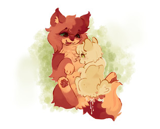 age_difference anus balls bedroom_eyes blush bodily_fluids breasts cheek_tuft countershading cum cum_inside dipstick_limbs dipstick_tail duo facial_tuft female feral feral_on_feral fur genital_fluids genitals gloves_(marking) head_tuft inner_ear_fluff leg_markings male male/female markings narrowed_eyes nipples older_female open_mouth pawpads paws penis red_body red_fur seductive size_difference small_balls small_penis small_tail smile socks_(marking) spread_legs spreading tail tail_markings tuft vulva yellow_body yellow_fur young younger_male conditional_dnp waterthissport warriors_(book_series) appledusk_(warriors) reedshine_(mapleshade's_vengeance) domestic_cat felid feline felis mammal hi_res