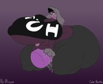 abdominal_bulge alternative_fashion anthro aroused big_breasts big_butt black_bottomwear black_clothing black_highlights black_jeans black_pants black_shirt black_topwear blue_eyes bodily_fluids bottomwear bottomwear_down breasts butt clitoris clothed clothing denim denim_bottomwear denim_clothing dildo dildo_in_vagina dildo_insertion ear_piercing eyelashes eyeshadow female genital_fluids genitals goth grey_body grey_ears grey_hair hair highlights_(coloring) huge_breasts huge_butt hyper hyper_breasts hyper_butt hyper_dildo hyper_insertion hyper_pussy jeans kneeling makeup multicolored_body nipple_outline notched_ear pants pants_down partially_clothed penetration piercing purple_background purple_body purple_clitoris purple_dildo purple_eyeshadow purple_nose sex_toy sex_toy_in_vagina sex_toy_insertion shirt simple_background solo text text_on_clothing text_on_shirt text_on_topwear three-quarter_view tight_clothing topwear vaginal vaginal_fluids vaginal_penetration blizynx reathe third-party_edit nintendo pokemon rochelle_(reathe) generation_8_pokemon lagomorph leporid mammal pokemon_(species) rabbit raboot 2025 absurd_res artist_name color_edit colored digital_media_(artwork) flat_colors hi_res