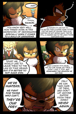 ambiguous_gender anthro biped black_nose clothed clothing duo eye_scar eyes_closed facial_scar fingers group hair half-closed_eyes inside looking_at_viewer male narrowed_eyes profanity scar speech_bubble text dexstar sega sonic_the_hedgehog_(series) canid canine canis domestic_dog mammal 2:3 comic digital_media_(artwork) english_text hi_res