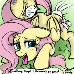 angel_(mlp) blush butt cunnilingus cutie_mark dialog duo english_text equine female feral fluttershy_(mlp) friendship_is_magic fur hair horn horse interspecies kinkypinkie lagomorph long_hair male mammal monochrome my_little_pony nude open_mouth oral oral_sex pegasus plain_background pony pussy rabbit sex straight text tongue tongue_out vaginal wings
Rating: Explicit
Score: 12
User: Latios69
Date: April 15, 2014
