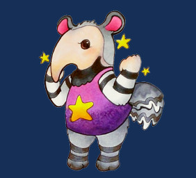 3_toes ambiguous_gender anthro beady_eyes biped black_body black_fur black_stripes bottomless brown_eyes clothed clothing determined feet fist front_view fur grey_body grey_fur grey_stripes head_tuft long_snout multicolored_body multicolored_fur neck_tuft shirt simple_background snout solo standing star striped_body striped_fur stripes tan_body tan_fur tank_top toes topwear transparent_background tuft white_body white_fur khroma animal_crossing nintendo antonio_(animal_crossing) anteater giant_anteater mammal pilosan xenarthran 2015 alpha_channel digital_drawing_(artwork) digital_media_(artwork) full-length_portrait portrait