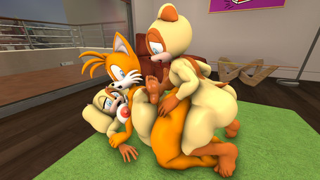 ambiguous_penetration anthro big_butt butt collar female group looking_back looking_pleasured lying male male/female male/male nude on_back open_mouth penetrating_while_penetrated penetration thick_thighs tongue tongue_out trio wrapped_legs sonico4ever archie_comics sega sonic_the_hedgehog_(archie) sonic_the_hedgehog_(comics) sonic_the_hedgehog_(series) ben_muttski fan_character lola_muttski miles_prower canid canine canis domestic_dog fox mammal red_fox true_fox 3d_(artwork) digital_media_(artwork) brother_(lore) brother_and_sister_(lore) pseudo_incest_(lore) sibling_(lore) sister_(lore)