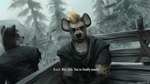 anthro black_nose brown_body brown_fur carriage clothed clothing detailed_background dialogue duo fantasy first_person_view fur futura_condensed_(font) hair humor looking_at_viewer male male_anthro outside sitting text topwear geewolf bethesda_game_studios microsoft skyrim the_elder_scrolls toddroll ralof_(skyrim) canid canine hyena mammal spotted_hyena 16:9 2022 english_text hi_res meme signature widescreen