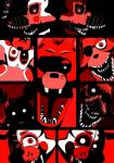 anthro empty_eyes eye_patch eyebrows eyewear female group looking_at_viewer machine male nightmare_fuel open_mouth red_background red_eyes sharp_teeth simple_background teeth shu_20625 five_nights_at_freddy's five_nights_at_freddy's_2 five_nights_at_freddy's_3 five_nights_at_freddy's_4 five_nights_at_freddy's_world scottgames sister_location foxy_(fnaf) funtime_foxy_(fnaf) lolbit_(fnaf) mangle_(fnaf) nightmare_foxy_(fnaf) nightmare_mangle_(fnaf) phantom_foxy_(fnaf) phantom_mangle_(fnaf) withered_foxy_(fnaf) animatronic canid canine fox mammal robot 2017 absurd_res hi_res