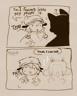 duo female male mbreakfazt deltarune undertale undertale_(series) fan_character temmie_(undertale) humanoid 4:5 hi_res