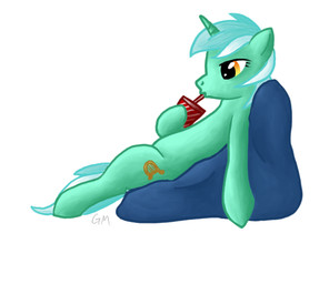 bad_posture bean_bag beverage blue_hair container cup cutie_mark drinking drinking_straw drinking_straw_in_mouth female fur green_body green_fur hair holding_container holding_cup holding_object horn lazy lyre multicolored_hair musical_instrument nude orange_eyes plucked_string_instrument side_view simple_background soda solo string_instrument tail white_background white_hair rekkin92 friendship_is_magic hasbro my_little_pony mythology lyra_heartstrings_(mlp) equid equine mammal mythological_creature mythological_equine unicorn 2011 cool_colors