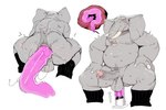 anal anal_penetration anthro balls bebebebebe biped blush bodily_fluids cutaway deep_penetration dildo_shitting elephant elephantid erection genital_fluids genitals hi_res internal male mammal object_in_ass overweight overweight_male penetration penis precum proboscidean sex_toy sex_toy_in_ass sex_toy_insertion simple_background solo sweat white_background