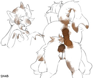 4_fingers >_< anthro anus breasts butt butt_stack calf_tuft crouching disgust disgusted_expression disgusted_face duo ear_piercing ear_ring eyes_closed featureless_breasts feces feces_in_ass feces_on_body feces_on_butt feces_on_face feces_on_tail female female/female fingers fluffy fluffy_tail genitals kneeling leg_tuft looking_away open_mouth piercing pooping pooping_on_another pooping_together presenting presenting_hindquarters rear_view ring_piercing scatplay shark_fin shark_tail tail thick_tail tiptoes tuft vulva snabbet fish hybrid marine shark absurd_res hi_res multiple_scenes sketch