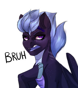 annoyed blue_body blue_eyebrows blue_fur blue_hooves blue_mane blue_scales blue_tongue blue_wings bruh dialogue eyebrows female female_feral feral freckled_face freckled_shoulders freckles frown fur hooves light looking_up mane markings multicolored_body multicolored_fur neck_markings open_frown open_mouth purple_freckles scales short_mane simple_background solo teeth three-quarter_view tongue white_background wings rayrage hasbro my_little_pony mythology fan_character equid equine mammal mythological_creature mythological_equine pegasus 2020 colored digital_drawing_(artwork) digital_media_(artwork) half-length_portrait lighting portrait shaded
