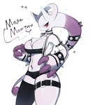 3_fingers alternative_fashion anthro anthrofied big_breasts blush breasts clothed clothing female fingers head_tails kemono looking_at_viewer red_eyes simple_background solo text white_body togetoge nintendo pokemon fan_character generation_6_pokemon legendary_pokemon mega_evolution mega_mewtwo mega_mewtwo_y pokemon_(species) 2023 english_text hi_res