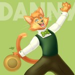 anthro clothing female hat headgear headwear male male/female smile solo naoto cats_don't_dance warner_brothers danny_(cats_don't_dance) domestic_cat felid feline felis mammal 1:1 hi_res