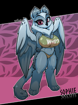 4_toes 5_fingers abstract_background anthro back_wings barefoot beak big_breasts biped black_beak black_body black_feathers black_fur black_text black_wings bra breasts cleavage clothed clothed_anthro clothed_female clothing digitigrade eyelashes feathered_wings feathers feet female female_anthro fingers fur green_bra green_clothing green_panties green_underwear grey_body grey_feathers grey_fur grey_inner_ear grey_wings hands_behind_back midriff mouth_closed multicolored_body multicolored_bra multicolored_clothing multicolored_feathers multicolored_fur multicolored_underwear multicolored_wings nipple_outline outline panties paws pink_eyes pupils solo standing style_emulation text text_on_bra text_on_clothing text_on_underwear toes two_tone_bra two_tone_clothing two_tone_underwear underwear underwear_only white_body white_bra white_clothing white_ears white_feathers white_outline white_text white_underwear white_wings wings nottrevbe mythology sophie_(nottrevbe) avian bird felid gryphon mammal mythological_avian mythological_creature owl 2025 absurd_res dated english_text hi_res signature