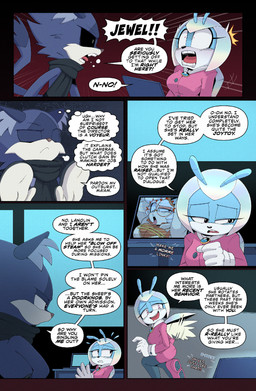 ahegao anthro big_breasts black_clothing black_leggings black_legwear black_scarf black_sclera blue_body blush breasts clothed clothed_anthro clothed_female clothed_male clothing cosplay dialogue duo_focus female footwear gloves group handwear heart_eyes heart_symbol huge_breasts insect_wings leggings legwear looking_pleasured male multicolored_body pink_clothing pink_footwear pink_shoes purple_eyes scarf screaming shoes speech_bubble text thought_bubble trio two_tone_body white_body white_clothing white_gloves white_handwear wings dakkii idw_publishing sega sonic_the_hedgehog_(comics) sonic_the_hedgehog_(idw) sonic_the_hedgehog_(series) duo_the_cat jewel_the_beetle lanolin_the_sheep_(sonic) purah arthropod beetle bovid caprine domestic_cat felid feline felis insect mammal sheep 2026 comic english_text hi_res