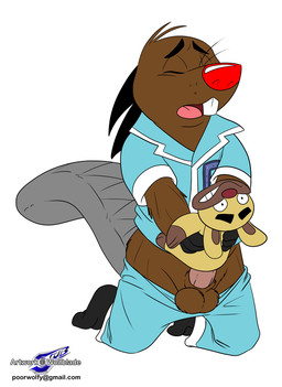 anal anal_penetration angry_beavers anthro balls beaver clothing daggett erection eyes_closed male mammal masturbation nickelodeon open_mouth pajamas penetration penis plushie plushophilia red_eyes rodent simple_background solo teddy_bear white_background wolfblade

Rating: Explicit
Score: 33
User: marvae
Date: June 13, 2011