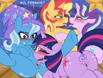 4:3 after_kiss anal anal_penetration anus blue_body blush bodily_fluids buttplug cunnilingus cutie_mark equestria_girls equid equine female female/female feral feral_on_feral foursome french_kissing friendship_is_magic group group_sex hasbro hi_res horn horse intraspecies kissing making_out mammal my_little_pony mythological_creature mythological_equine mythology oral penetration pink_body plug_(sex_toy) pony purple_body saliva saliva_string sex sex_toy starlight_glimmer_(mlp) sunset_shimmer_(eg) trixie_(mlp) twilight_sparkle_(mlp) unicorn vaginal vibrator weirdkoaladream yellow_body