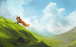 ambiguous_gender cloud detailed_background dipstick_tail feral markings nature outside quadruped sky solo tail tail_markings alectorfencer canid canine fox mammal red_fox true_fox 2011