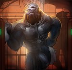 amber_eyes bathing genitals male muscular muscular_male nude penis shower showering solo water zomacaius bioware electronic_arts mass_effect alien humanoid turian hi_res